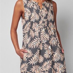 Faherty Isha dress Tropical print M Excellent condition